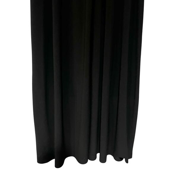 Norma Kamali Women’s Wide-Leg Elephant Dress Pants Black Pull On Stretch Knit S - Picture 9 of 13